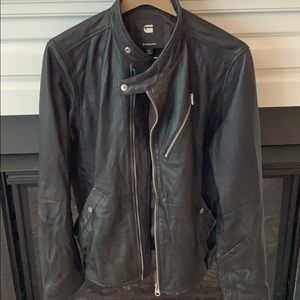 G-Star Raw leather biker jacket